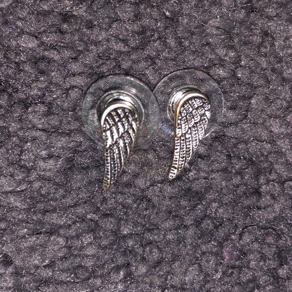 Jewelry: Angel Wing Stud Earrings